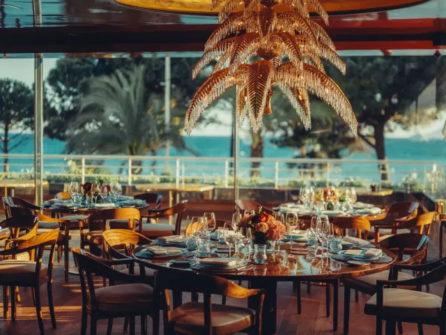Restaurant La Palme d'Or de l'hôtel Martinez à Cannes sur la Croisette