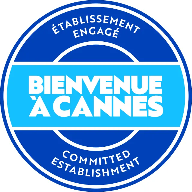 Logo de la charte d'accueil Bienvenue à Cannes