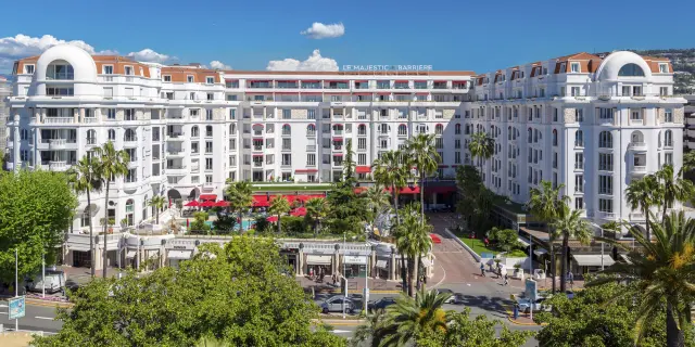 Façade de l'hôtel Majestic à Cannes